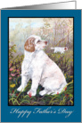 Clumber Spaniel Dog Father’s Day Card For Dad card