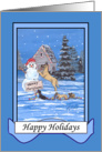 Great Dane Family Christmas Dog card