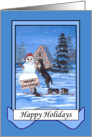 Bernese Mountain Dog Family Christmas card
