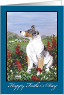 Collie Dog Father’s Day Card For Dad card