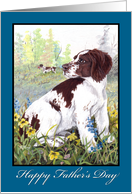 Brittany Spaniel Dog Father’s Day Card For Dad card