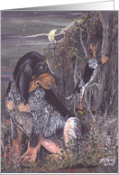 Bluetick Coonhound Dog Card