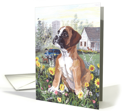 Boxer Dog card (1285880)