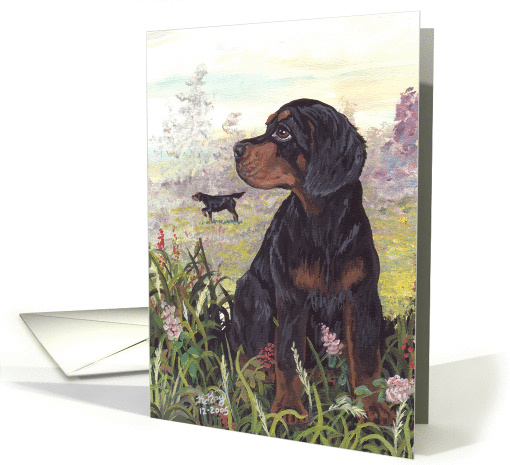 Gordon Setter Dog card (1285914)