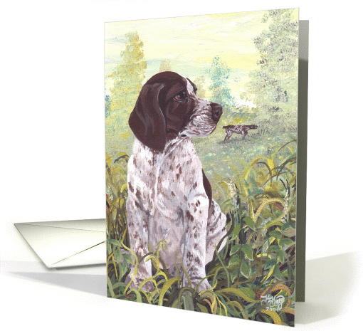 German Shorthaired Pointer Dog card (1285916)
