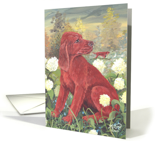 Irish Setter Dog card (1285920)
