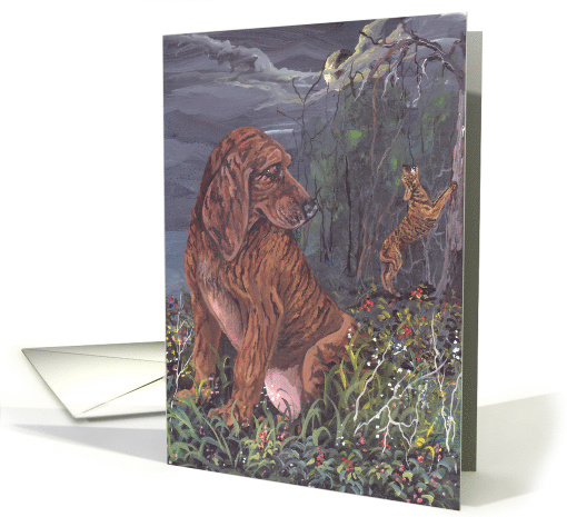 Plotthound Coonhound Dog card (1285932)