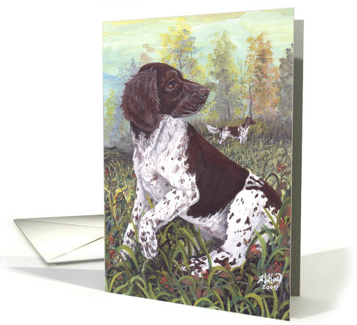 Small Munsterlander Retriever Dog card (1285946)