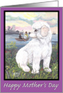 Bichon Frise Puppy Dreamer Mother’s Day card