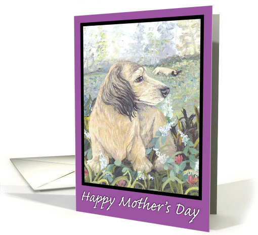 Dachshund #1 Puppy Dreamer Mother's Day card (183028)