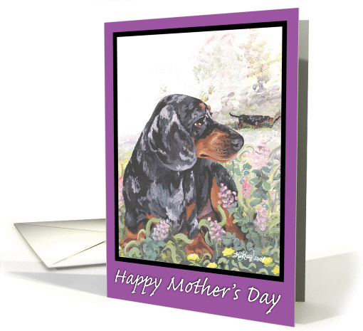 Dachshund #2 Puppy Dreamer Mother's Day card (183030)