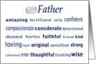 Happy Father’s Day Word Cloud card