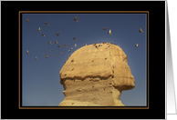 The Sphinx with Birds in Flight card