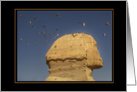The Sphinx with Birds in Flight card