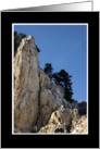 Rising Cliff with Blue Sky card