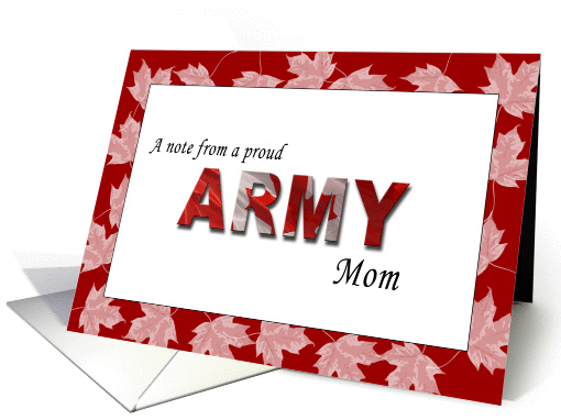 Proud Army Mom card (255751)