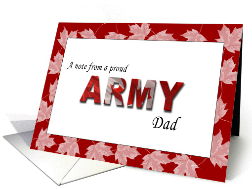 Proud Army Dad card (255755)