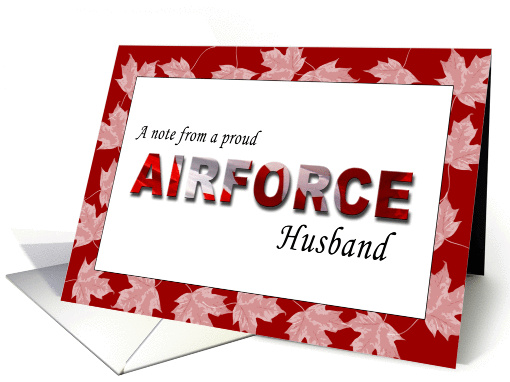 Proud Airforce Husband card (255757)