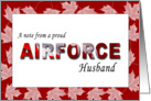 Proud Airforce Husband card