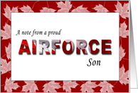 Proud Airforce Son