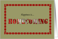 Happiness is...Homecoming card
