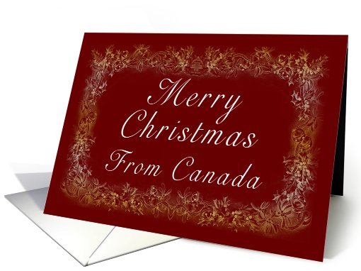 Merry Christmas from Canada card (255785)