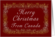 Merry Christmas from Canada card