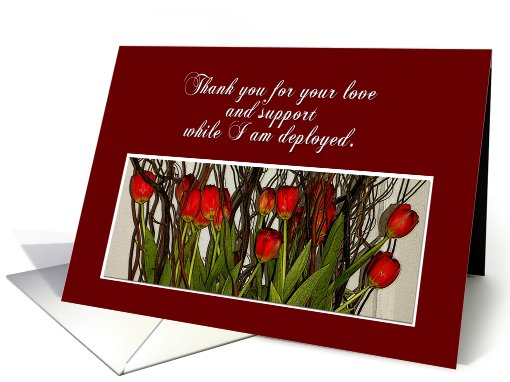Thank You - While I'm Deployed card (256217)
