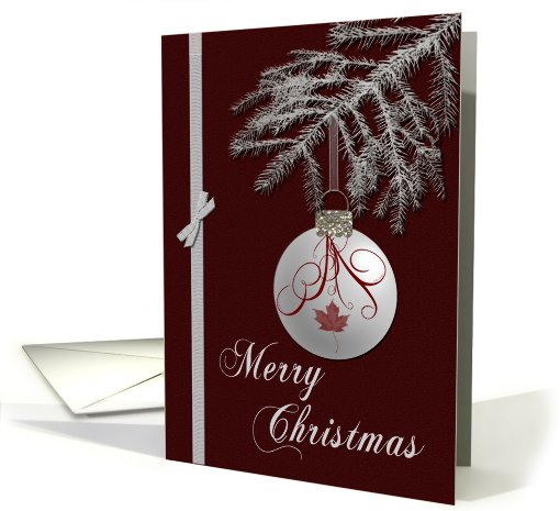 Merry Christmas Ornament card (257711)