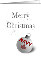 Merry Christmas Navy card