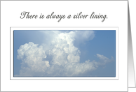 Clouds Always have a Silver Lining card