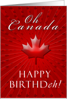 Happy Birthday Canada card