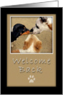 Welcome Back card