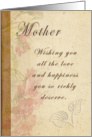 Mother on Mother’s Day card