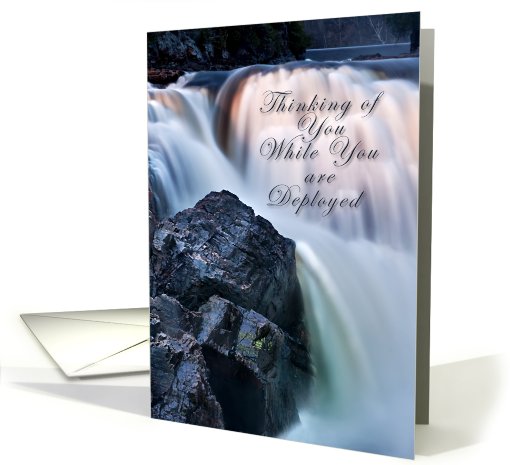 Thinking of You While You Are Deployed, waterfall card (614073)
