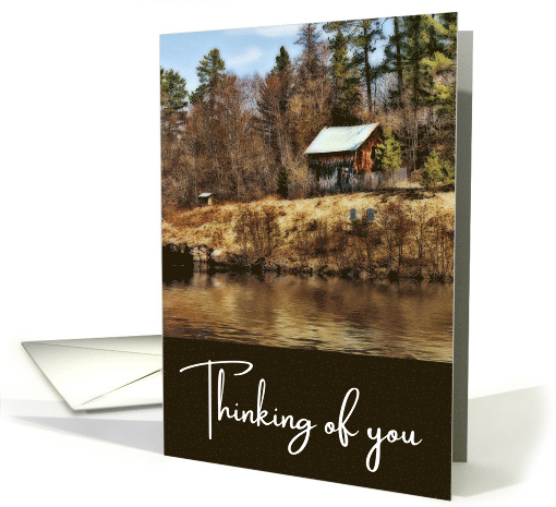 Thinking of you cabin by the Lake card (614082)