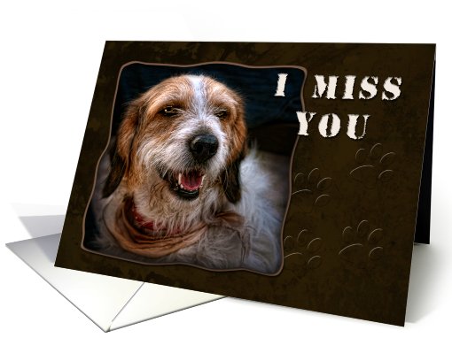 I Miss You, dog card (614770)