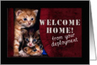 Welcome Home from your Deployment, kittens card