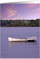 Happy Father’s Day, Boat in Lake card