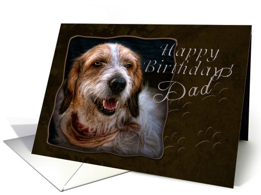 Happy Birthday Dad, Dog card (615537)