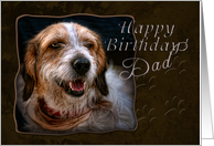 Happy Birthday Dad, Dog card