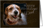 Happy Birthday Dad, Dog card
