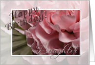 Happy Birthday Daughter, Pink Flower card