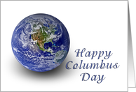 Happy Columbus Day, World card