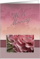 We’re Moving, Pink Flower card