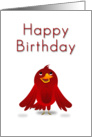 Happy Birthday, Cartoon Bird card