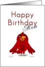 Mom Happy Birthday, Cartoon Bird card