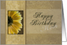 Mom Happy Birthday, Yellow Daisy card