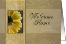 Welcome Home From Deployment, Yellow Daisy card
