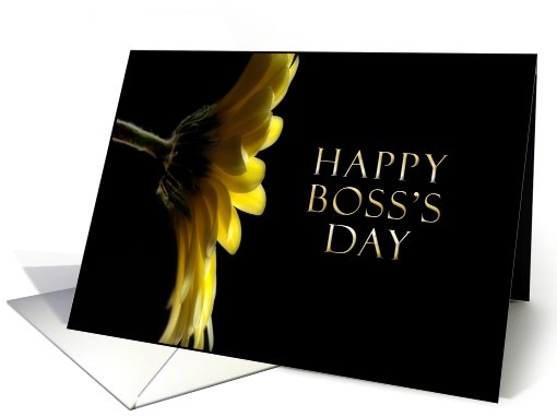 Happy Boss's Day, Yellow Daisy card (622160)